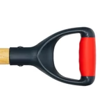 BERGER kerek ásó keményfa nyéllel, PP+TPR D-markolattal 2,28kg 1050mm