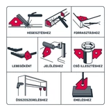 BERGER hegesztő mágnes 122x190x25mm 33kg