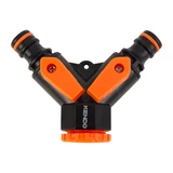 KENDO csaptelep elosztó 2 utas 3/4"-1/2" belső menettel ABS No.60644