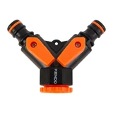 KENDO csaptelep elosztó 2 utas 3/4"-1/2" belső menettel ABS No.60644