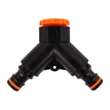 KENDO csaptelep elosztó 2 utas 3/4"-1/2" belső menettel ABS No.60644