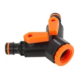 KENDO csaptelep elosztó 2 utas 3/4"-1/2" belső menettel ABS No.60644