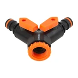 KENDO csaptelep elosztó 2 utas 3/4"-1/2" belső menettel ABS No.60644