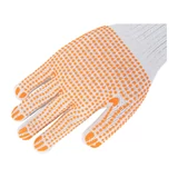 KENDO kötött pamutkesztyű 1 oldalon pettyezett 9"/L No.76132