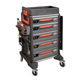 WIHA eMobility szerszámkocsi 5 fiókos +102r. szerszámkészlet 9500/Nr.45801