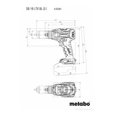METABO SB 18 LTX BL Q I akkus ütvefúró-csavarozó 2x5,2Ah 602361650