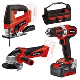 EINHELL TE-TK 18/3 Li Kit (JS+CD+AG) akkus gép szett 4257241