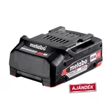 METABO W 18 L 7-125 akkus sarokcsiszoló alapgép 602371850 + 1db ajándék 2,0 Ah akku