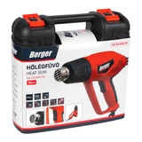 BERGER hőlégfúvó kétfokozatú 2000W/230V készlet 10r. kofferben HG 20-550 PC