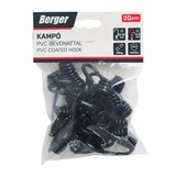 BERGER kampó PVC bevonattal, 8-10mm gumikötélhez 20db