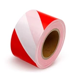 BERGER kordonszalag PE 250mx80mm/0,04mm piros/fehér