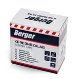 BERGER kordonszalag PE 250mx80mm/0,04mm piros/fehér