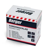 BERGER kordonszalag PE 250mx80mm/0,04mm piros/fehér