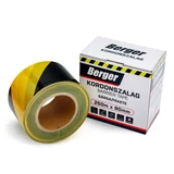 BERGER kordonszalag PE 250mx80mm/0,04mm sárga/fekete