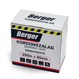 BERGER kordonszalag PE 250mx80mm/0,04mm sárga/fekete