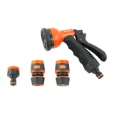 KENDO 8 funkciós locsolópisztoly + csatlakozó készlet 4r. TPR-SOFT No.60683