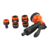 KENDO 8 funkciós locsolópisztoly + csatlakozó készlet 4r. TPR-SOFT No.60683