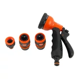 KENDO 8 funkciós locsolópisztoly + csatlakozó készlet 4r. TPR-SOFT No.60683