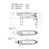 METABO KHE 2860 Quick kombikalapács cseretokmánnyal 3,2J 600878500