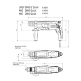 METABO KHE 2860 Quick kombikalapács cseretokmánnyal 3,2J 600878500