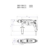 METABO SBEV 1100-2 S ütvefúrógép 600784500