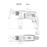 METABO SBE650 ütvefúró (600671000) 600742000