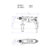 METABO BE 850-2 fúrógép (kulcsos tokmány) 600573000