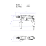 METABO BE 850-2 fúrógép (kulcsos tokmány) 600573000