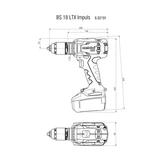 METABO BS 18 LTX Impuls fúró-csavarozó alapgép 602191890