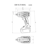 METABO SSW 18 LTX 400 BL ütvecsavarozó alapgép 602205890