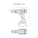 METABO SB 18 LTX Quick ütvefúró-csavarozó alapgéptest 602200840