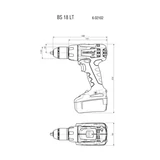 METABO BS 18 LT Compact 2x2,0 Ah fúró-csavarozó 602102530
