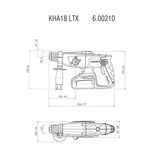 METABO KHA 18 LTX akkus fúrókalapács alapgép kofferben 600210840