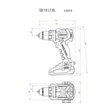 METABO SB 18 LT BL akkus ütvefúró csavarozó 2x4,0Ah 602316500