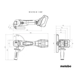 METABO WB 18 LTX BL 180 sarokcsiszoló 613087840