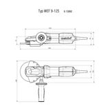 METABO WEF 9-125 sarokcsiszoló 613060000