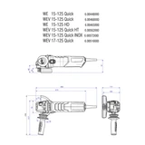 METABO WE15-125 Quick sarokcsiszoló 600448000