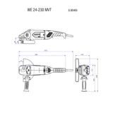 METABO WE 24-230 MVT sarokcsiszoló 606469000