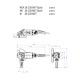 METABO WE 26-230 MVT Quick sarokcsiszoló 606475000