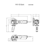 METABO W9-125 Quick sarokcsiszoló 900W 125mm 600374000
