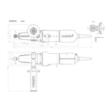 METABO GE 950 G Plus egyenescsiszoló 950W 2500-8700/min (600618000)