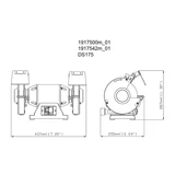 METABO DS 175 kettős köszörű 619175000