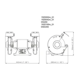 METABO DS 200 kettős köszörű 619200000
