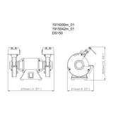 METABO DS 150 kettős köszörű 619150000