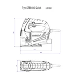 METABO STEB 80 Quick szúrófűrészgép 601041500