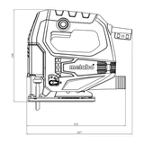 METABO STEB 65 Quick szúrófűrész kofferben 601030500