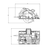 METABO KS55FS körfűrészgép 600955000