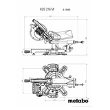 METABO KGS 216 M gérvágó fűrész 619260010