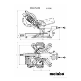 METABO KGS 254 M gérvágó fűrész 602540000