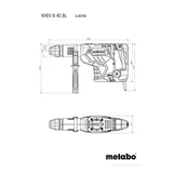 METABO KHEV8-45BL SDS-MAX kombikalapács + fúró készlet 600766500